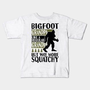 Bigfoot Grandpa Kids T-Shirt